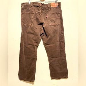 Levi's 501 Drown Dark Wash Vintage Mens Jeans USA Button Fly Size 42x32 Cotton